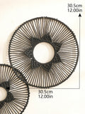 Axyaa Macrame Round Wall Hanging Decor - Boho Aesthetic Room Ornament & Gift