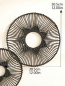 Axyaa Macrame Round Wall Hanging Decor - Boho Aesthetic Room Ornament & Gift