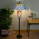 Axyaa Retro Stained Glass Tiffany Floor Lamp for Living Room and Bedroom
