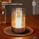 Axyaa Rechargeable LED Candle Night Light for Atmosphere, Wedding, Church, Birthday