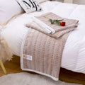 Axyaa Cloud Net Wave Coral Fleece Blanket: Soft, Warm Sofa Comfort for All Seasons