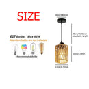 Axyaa Retro Bohemian Pendant Light for Kitchen Bedroom Staircase Chandelier