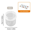 Axyaa Transparent Sealed Pill Box | Travel Pill Organizer Box | Dustproof Tablet Bottles