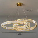 Axyaa Crystal Chandelier Pendant Lamp for Modern Interior Lighting