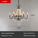 Axyaa Crystal LED Chandelier Pendant Lights for Home Decor