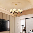 Axyaa Crystal Chandelier Pendant Light for Living and Dining Room