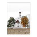 Nordic Deer Landscape Canvas Poster for Living Room Decor by Axyaa