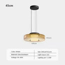 Axyaa Glass Pendant Chandelier - Designer LED Light for Home Decor