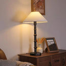 Axyaa Black Vintage Fabric Shade Floor Lamp for Living Room and Bedroom