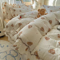 Axyaa Spring Flowers Princess Bedding Set: Duvet Cover, Sheet, Pillowcases