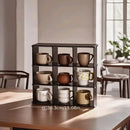 Axyaa Clear Acrylic Cup Display Organizer Kitchen Storage Stand