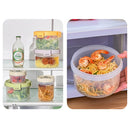Axyaa 1100ml Clear Plastic Food Container Leak-proof Lunch Box