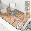 Ethnic Absorbent Draining Mat by Axyaa: Quick Dry Kitchen & Bathroom Mat