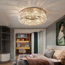 Axyaa Luxury Crystal Ceiling Chandelier LED Pendant Light for Home Decor