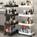 Axyaa High Capacity Vertical Storage Cart Shelf for Kitchen Organization