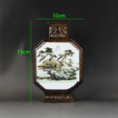 Axyaa Qianlong Ceramic Vase Flat Bottle Antique Collection Ornaments