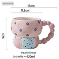 Axyaa Ceramic Sweet Mug, High Color Value Coffee Cup, Breakfast Milk Tea Juice Cup