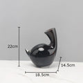 Axyaa Glass Vase Fine Bottle Mouth Flower Pot Arrangement Floral Desk Decoration