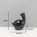 Axyaa Glass Vase Fine Bottle Mouth Flower Pot Arrangement Floral Desk Decoration