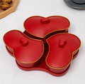 Axyaa Heart-Shaped Divided Nut Snack Plate for Living Room Tea Table