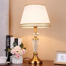 Axyaa Crystal Floor Lamp with Fabric Shade - LED Room Decoration