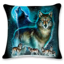 Axyaa Wolf Animal Decor Pillowcases for Sofa and Bedroom