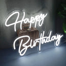 Axyaa Large Happy Birthday Neon Sign Light Wall Decor Wedding Party Neon Light Sign