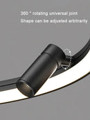 Axyaa LED Chandelier Aluminium Pendant Lamp Modern Lighting for Home Décor