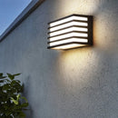 Axyaa Outdoor Stripe Wall Lamp for Staircase Entrance Balcony Garden Terrace Lighting