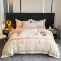 Axyaa Embroidered Luxury Fleece 4-Piece Winter Bedding Set