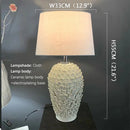 Axyaa Ceramic Table Lamp: Luxury Contemporary Design for Living Room, Bedroom, Study