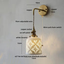 Axyaa Ceramic LED Wall Lights: Adjustable Nordic Modern Bedside Lamp