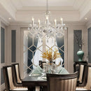 Axyaa Elegant K9 Crystal Glass Chandelier Pendant - 5 Light Modern Contemporary Fixture
