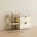 Axyaa Cosmetic Storage Box: Makeup Organizer with Drawers & Lipstick Holder