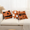 Axyaa Halloween Embroidered Throw Pillow Cover Home Decor Sofa Headboard