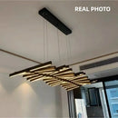 Axyaa Modern LED Pendant Chandelier Adjustable Luxury Dining Table Light