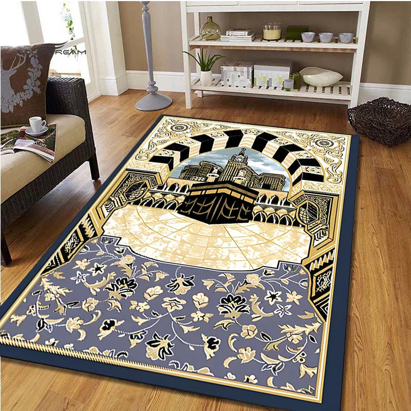 Axyaa Muslim Prayer Non-slip Carpet Room Mat for Kitchen Bathroom Floor