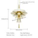 Axyaa Modern Metal Pendant Lights LED Chandelier for Luxury Home Decor