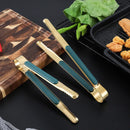 Axyaa Stainless Steel Non-Slip Food Tong Korean Style BBQ Bread Ice Clip