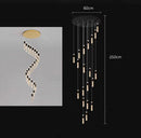 Axyaa Modern LED Pendant Chandelier for Staircase & Living Room Lighting