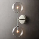 Axya Simple Gold Round Glass Ball Wall Lamp, Modern Nordic Retro Sconces