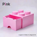 Axyaa Color Block Drawer Organizer Stackable Plastic Cabinet - Home Storage Solution