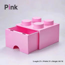 Axyaa Color Block Drawer Organizer Stackable Plastic Cabinet - Home Storage Solution