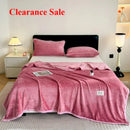 Axyaa Solid Color Flannel Blanket for Office, Naps & Cozy Comfort