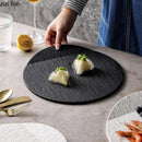 Axyaa Matte Stone Ceramic Plate Set for Molecular Cuisine and Desserts