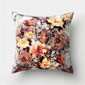 Axyaa Flower Bird Print Decorative Chair Cushion Pillowcase