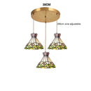 Axyaa Nordic Modern LED Flower Glass Copper Hanging Lamp for Home Decor