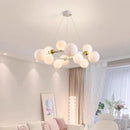 Axyaa Cream French Master Bedroom LED Pendant Light - Modern Minimalist Full Spectrum Lighting
