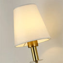 Axya Classic Rustic Industrial Wall Sconce White Lampshade - Bedroom Bathroom Mirror Light