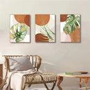 Axyaa Boho Green Palm Leaf Canvas Art - Nordic Style Home Decor